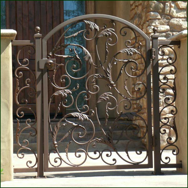 Wrought Iron Courtyard Gate - Columbus