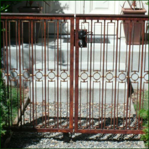 Wrought Iron Courtyard Gate - Columbus