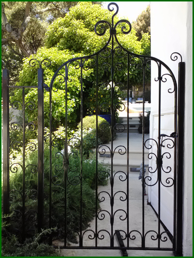 Wrought Iron Courtyard Gate - Columbus