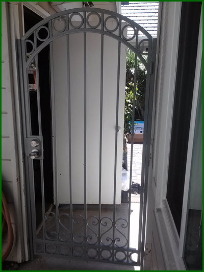 Wrought Iron Courtyard Gate Wrought Iron Courtyard Gate - Columbus